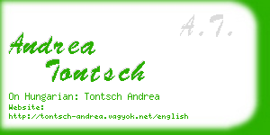 andrea tontsch business card